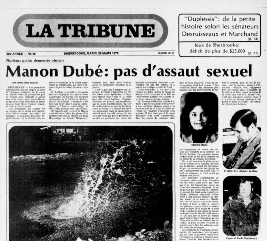 Affaire Manon Dubé