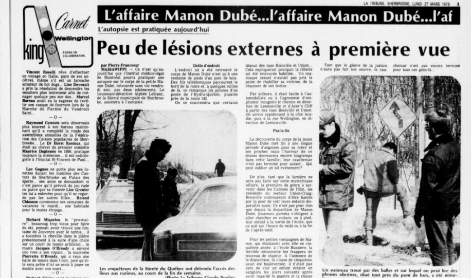 Affaire Manon Dubé